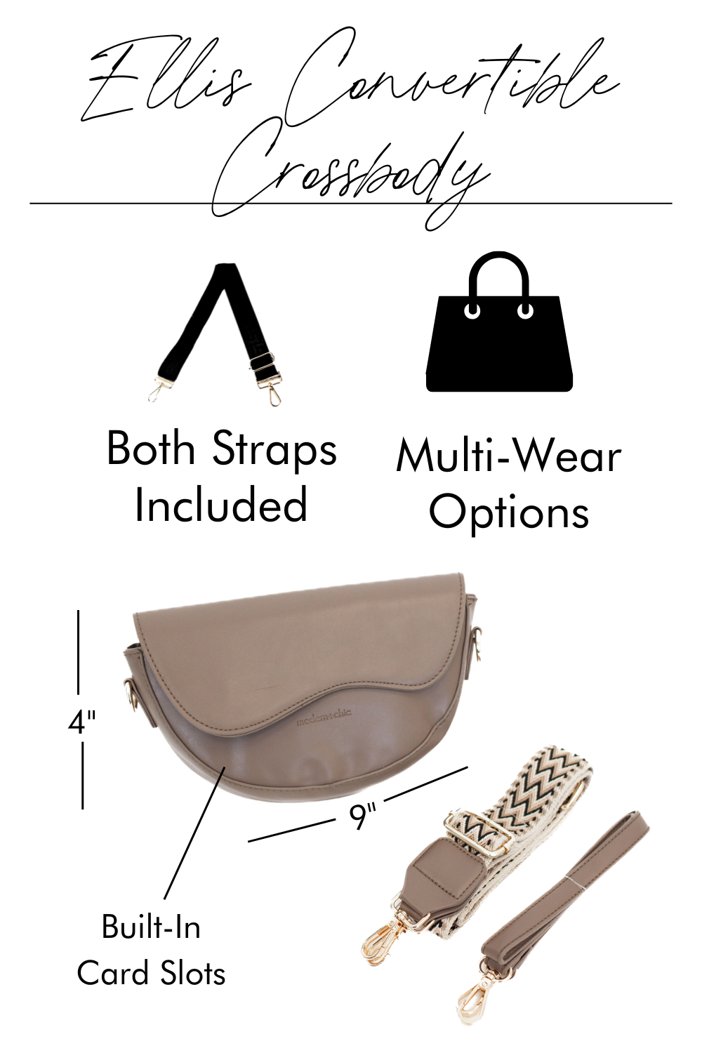 Ellis Convertible Crossbody-Final Sale