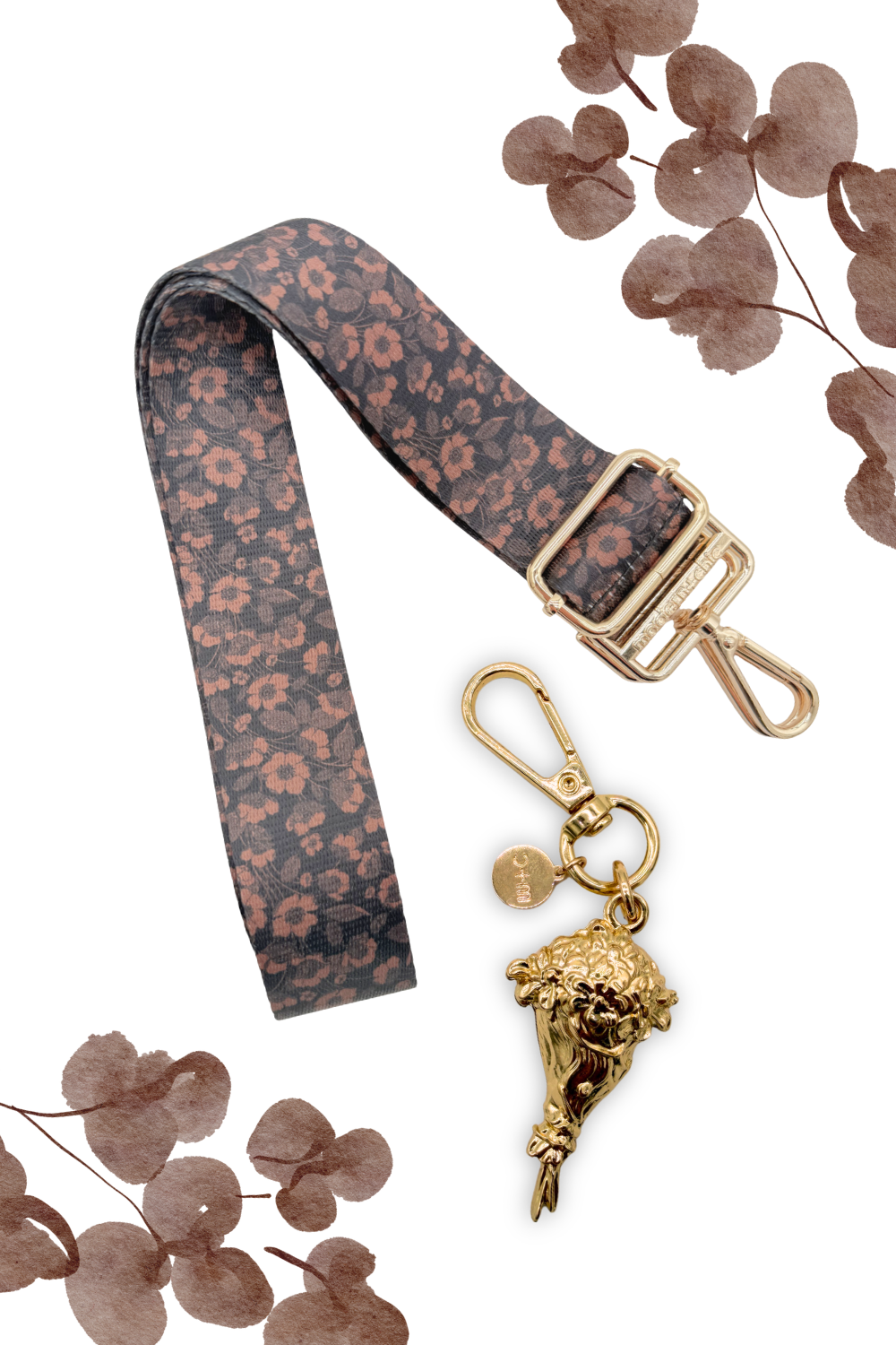 Cocoa Bouquet Strap + Bouquet Charm Bundle