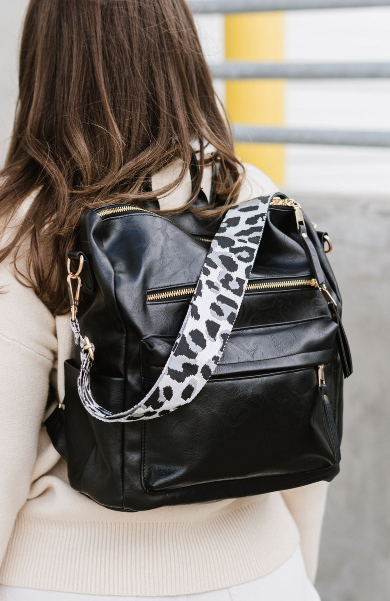VALICLUD Chic Wide Adjustable Bag Strap Contrast Color Leopard Print  Replacement Straps for Shoulder Bag Crossbody