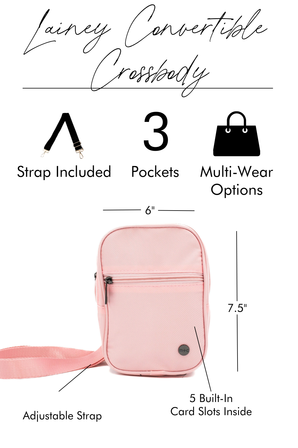 Lainey Convertible Crossbody- Final Sale