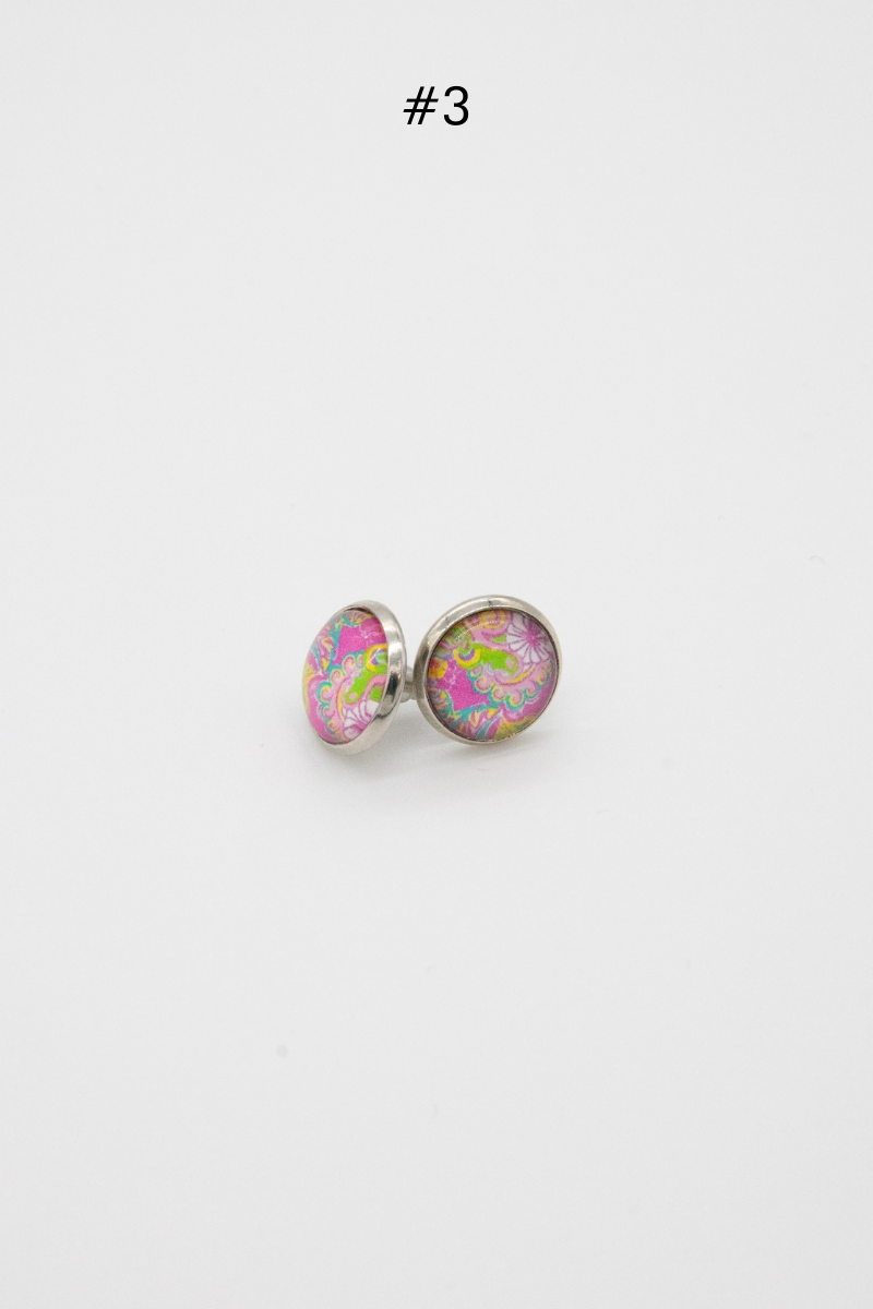 Beautiful Glass Stud Earrings - Final Sale