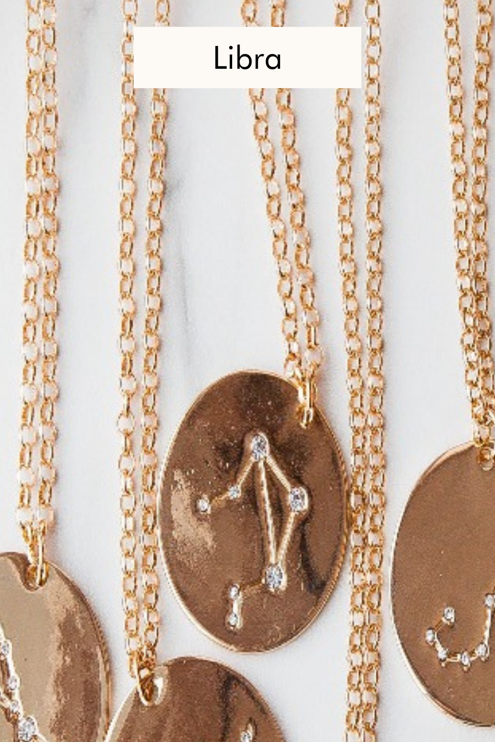 Birth Constellation Stamped Disc Necklaces - Final Sale