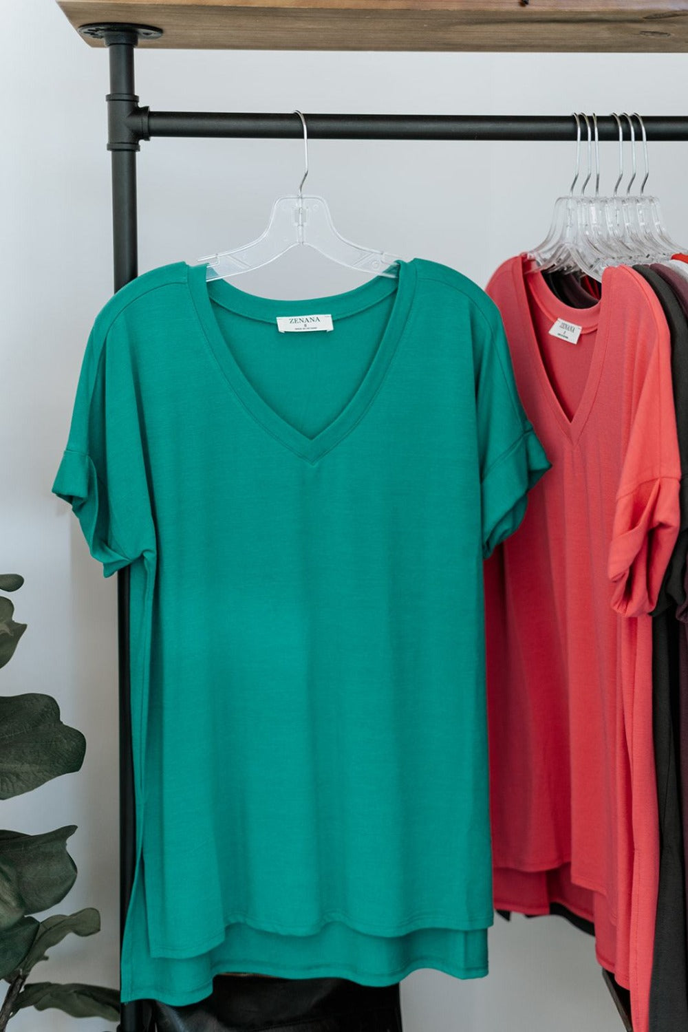 Amy V-Neck Tee - Final Sale