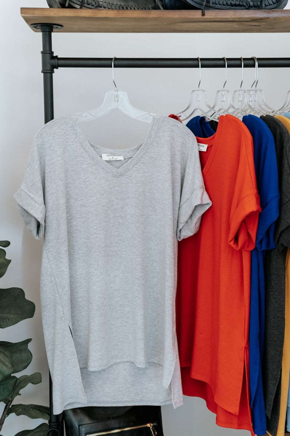 Amy V-Neck Tee - Final Sale