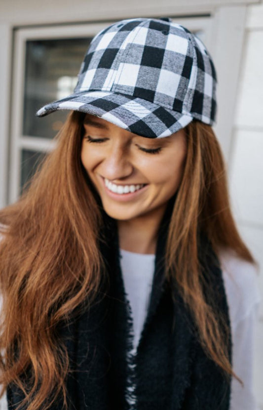 Alder Buffalo Plaid Baseball Cap - Final Sale