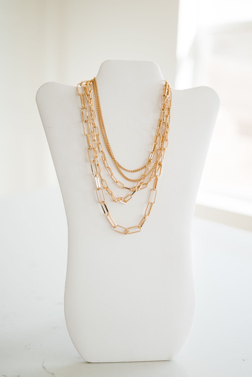billie layered chain necklace
