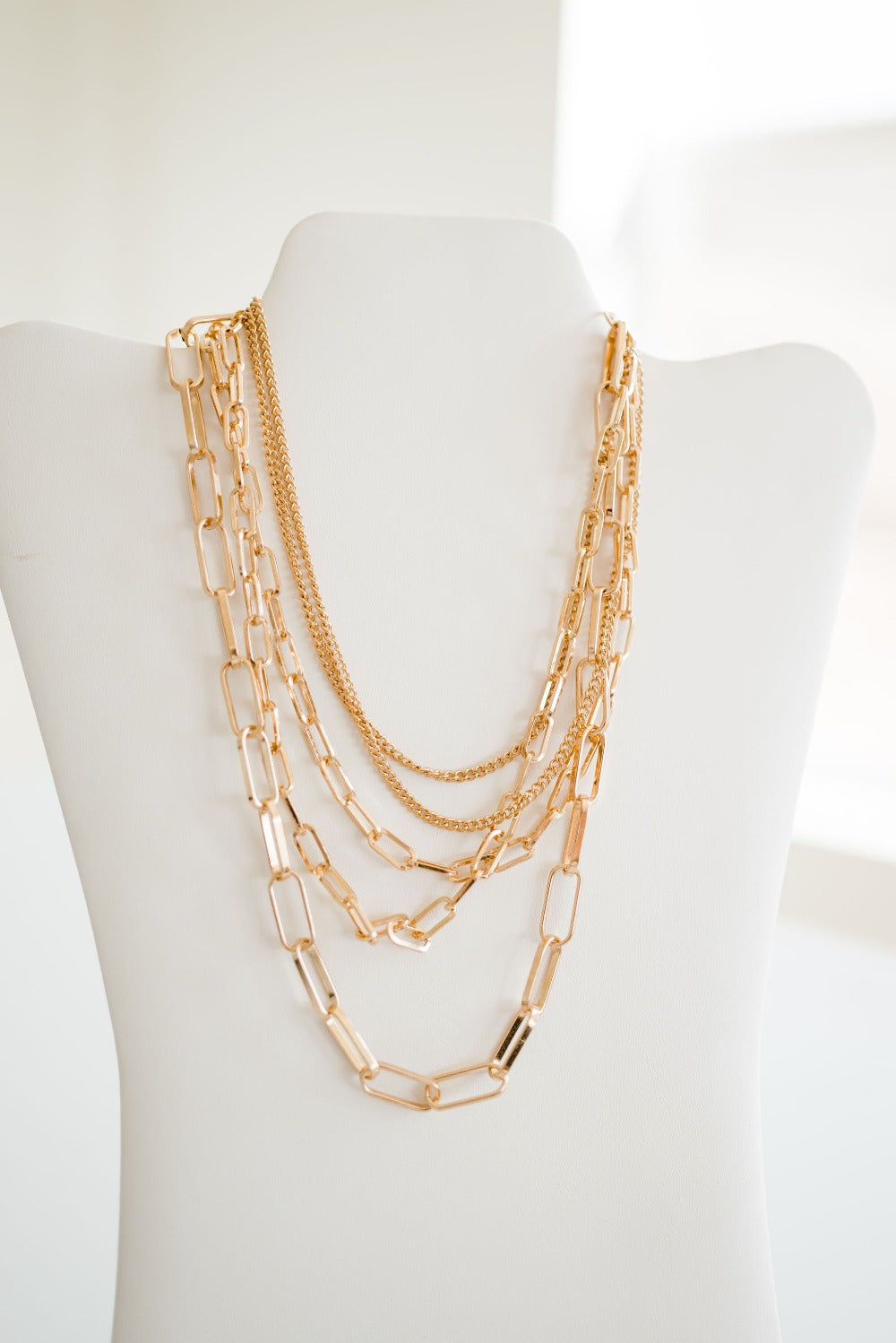 billie layered chain necklace