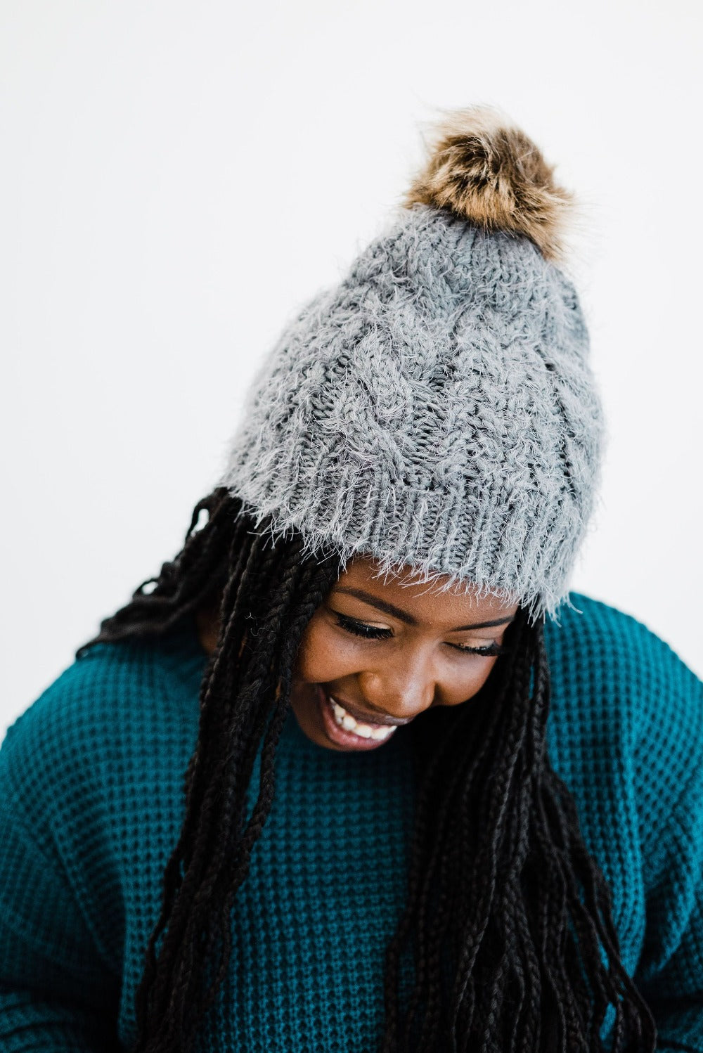 Amber Mohair Knit Beanie - Final Sale