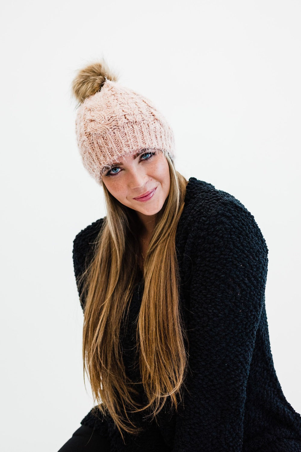 Amber Mohair Knit Beanie - Final Sale