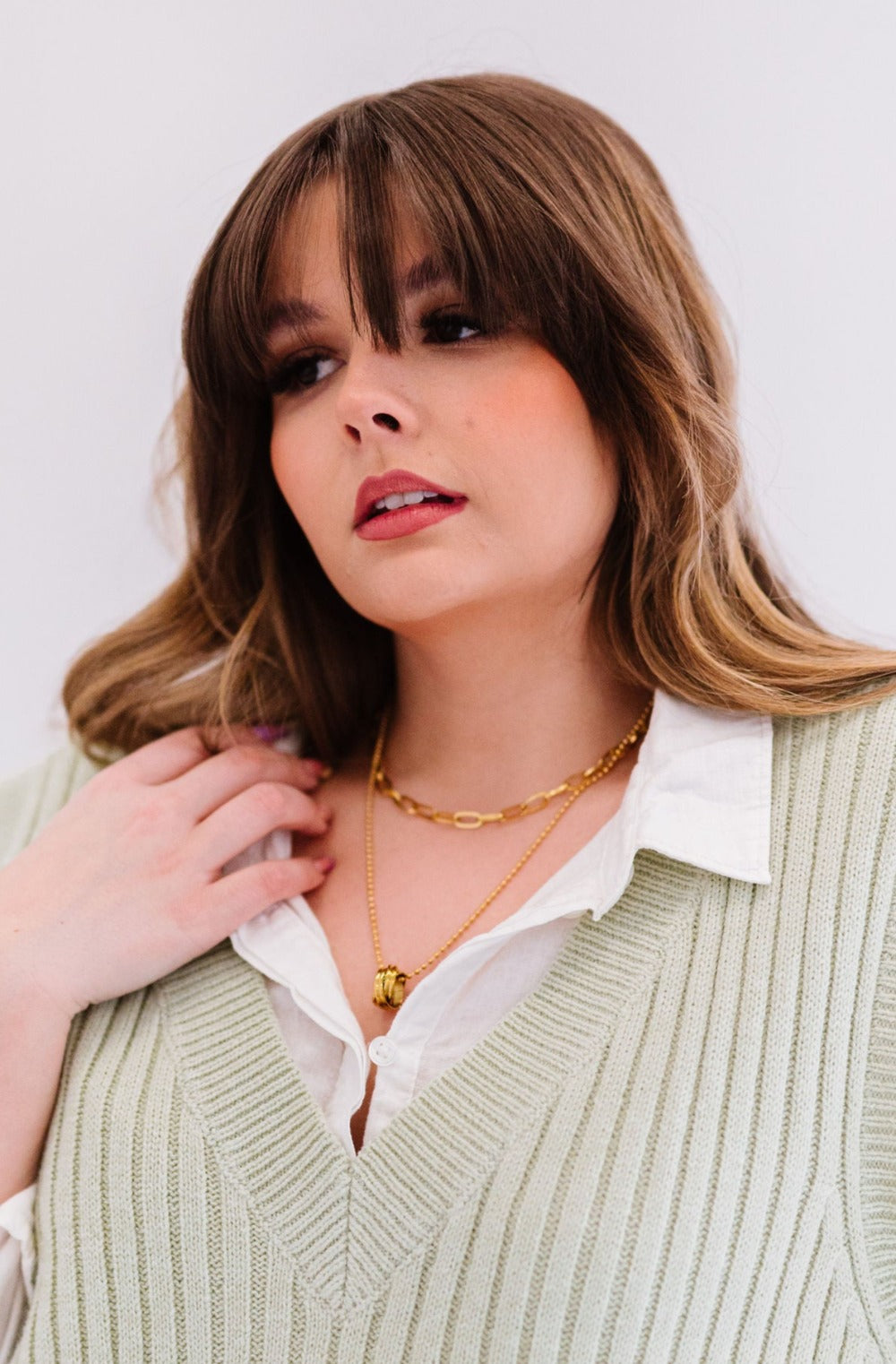 halle layered necklace