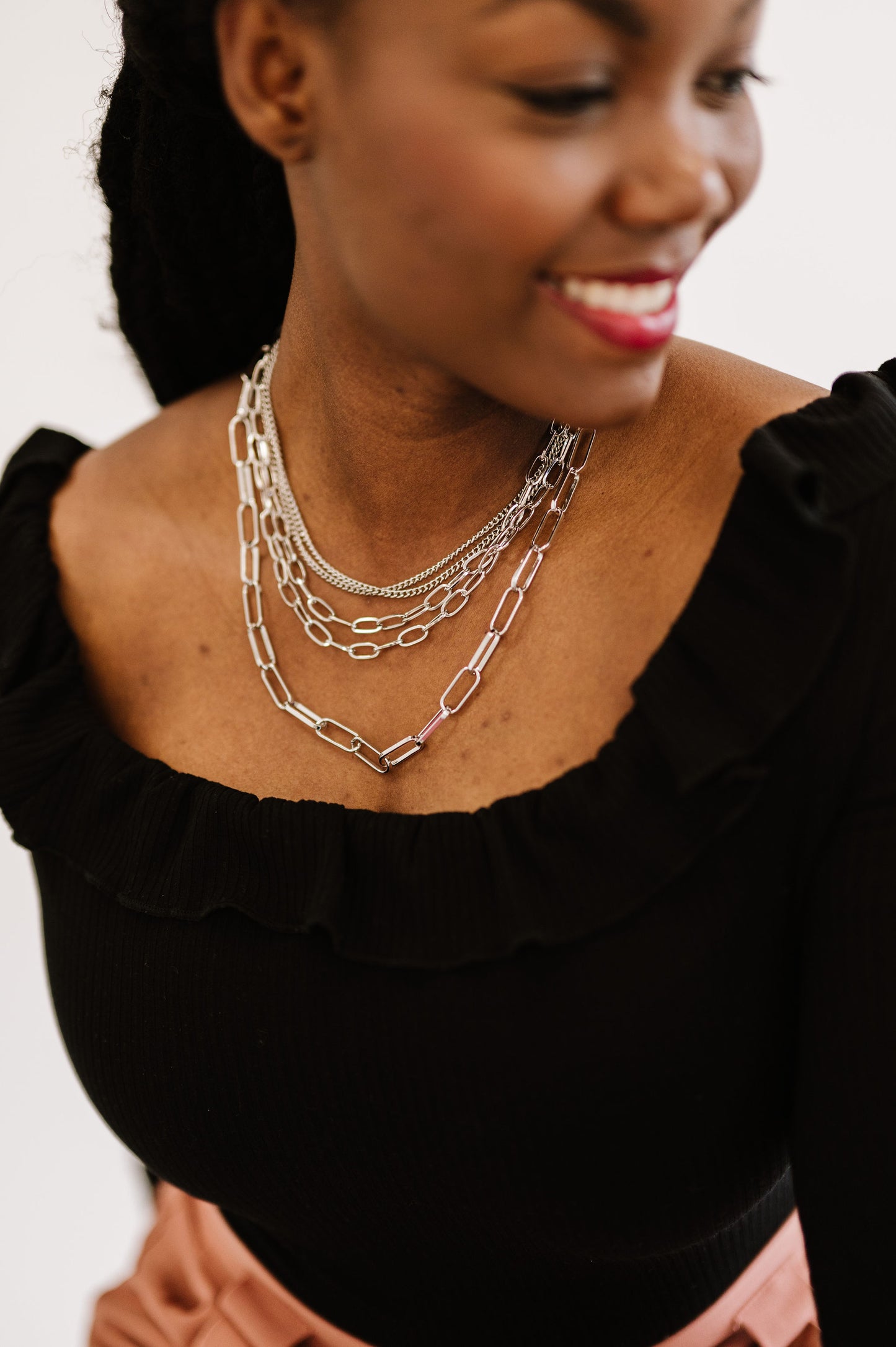 billie layered chain necklace