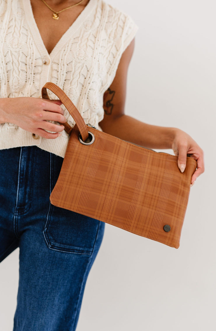 Molly Oversized Plaid Clutch