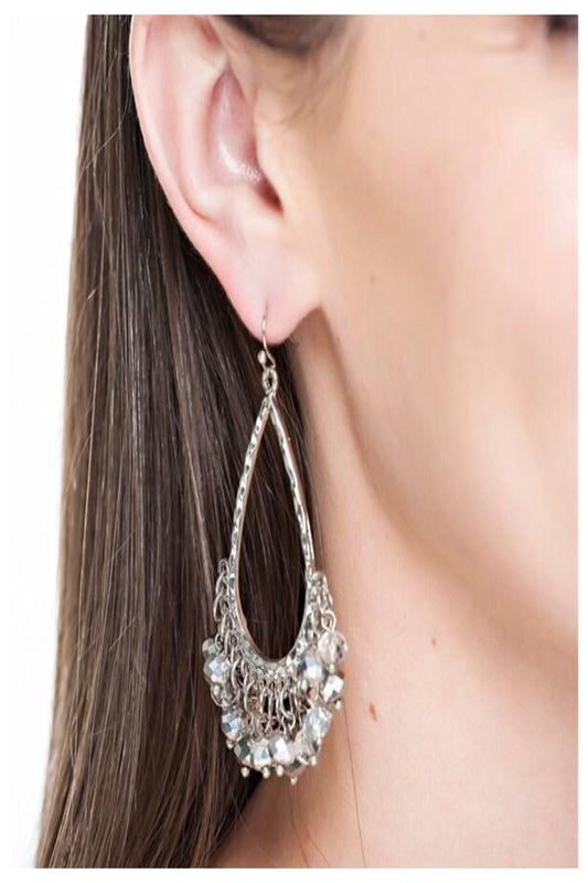 Teardrop Beaded Boutique Earrings - Final Sale