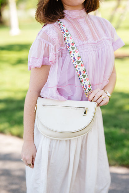 Berry Blossom Adjustable Bag Strap