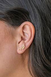 dawn rhinestone crawler earrings