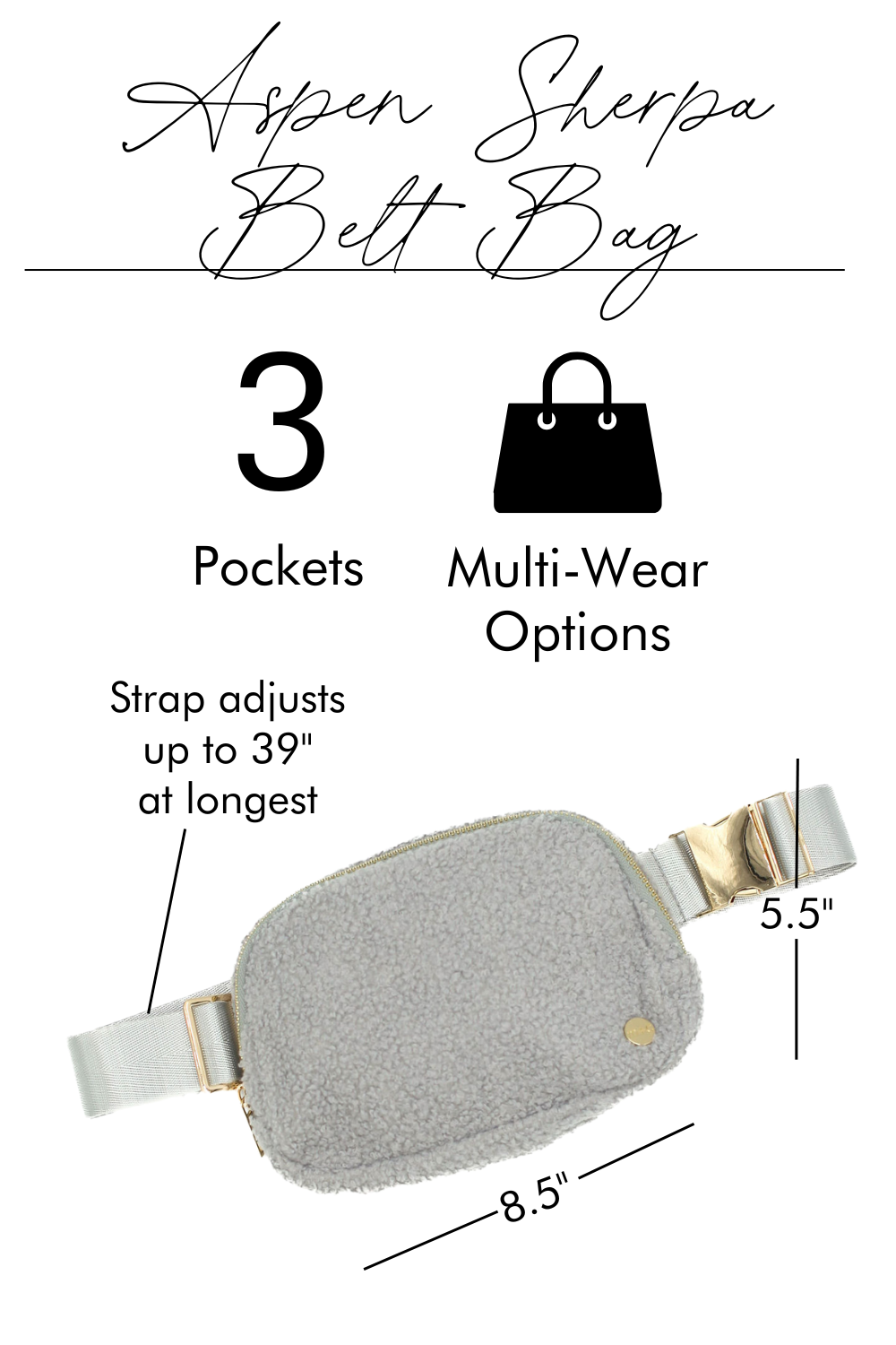 Aspen Sherpa Belt Bag - Final Sale