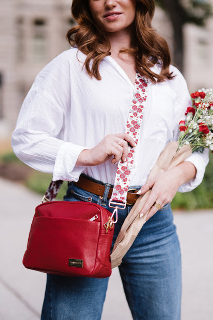 Cottage Rose Adjustable Bag Strap