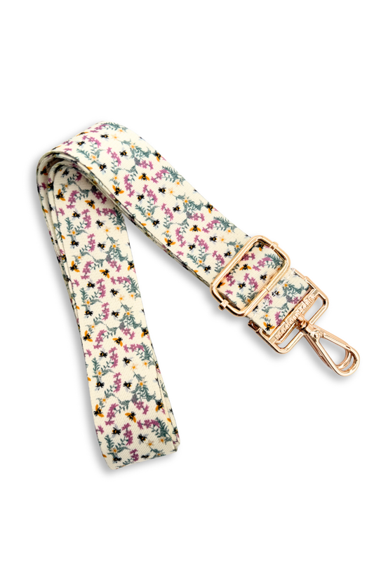Bee Floral Adjustable Bag Strap