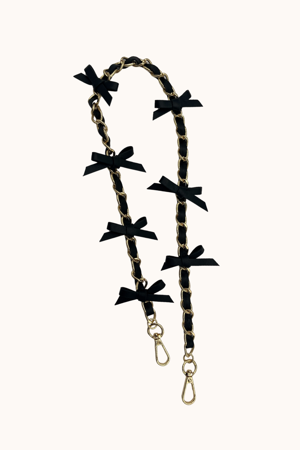Black Bow Bag Chain