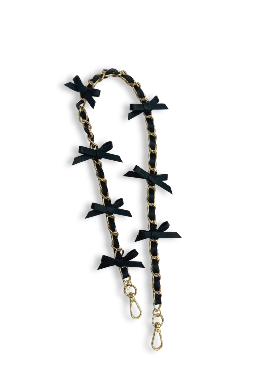 Black Bow Bag Chain
