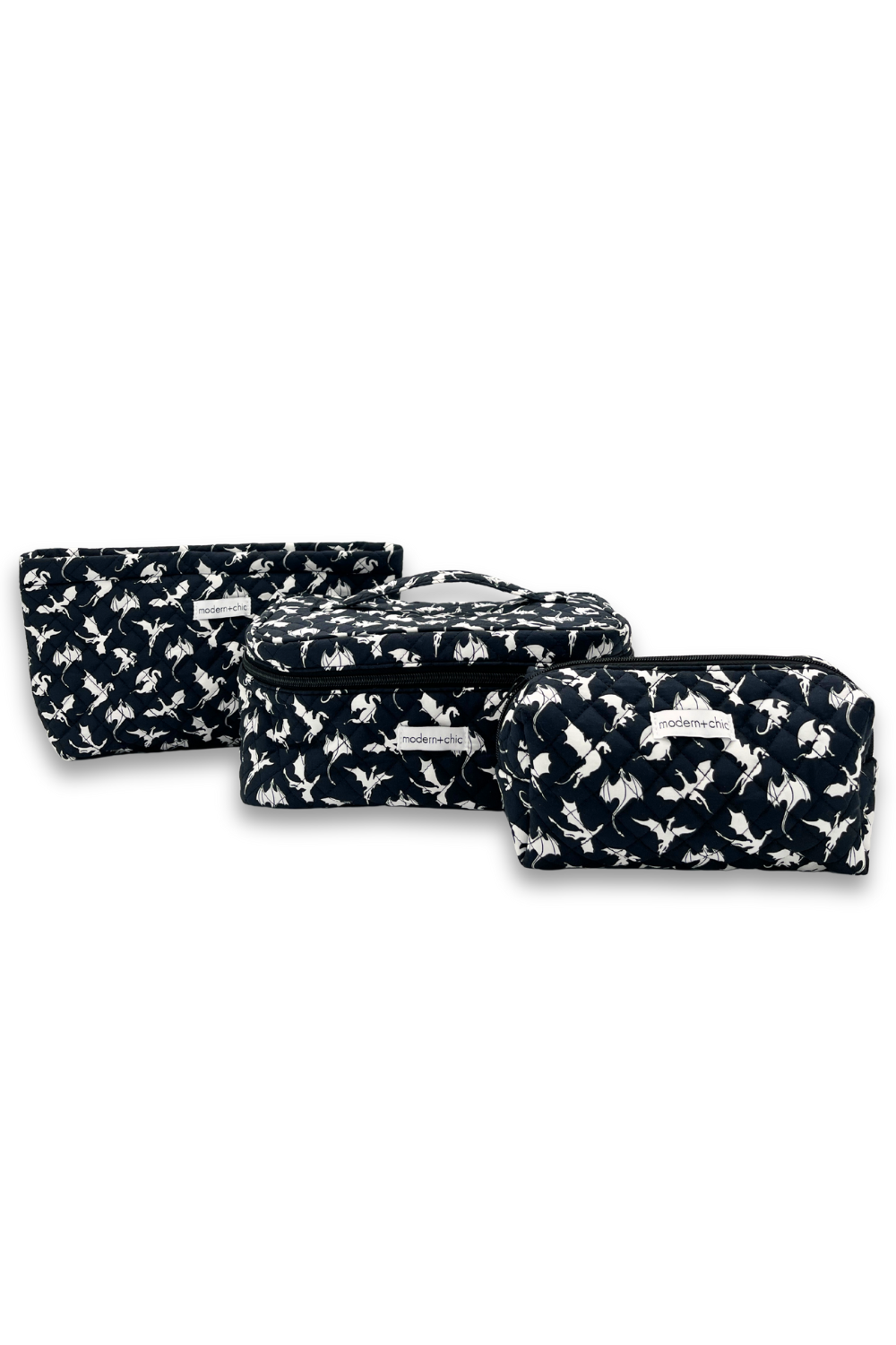 Dragon 3-Piece Cosmetic Bag Set