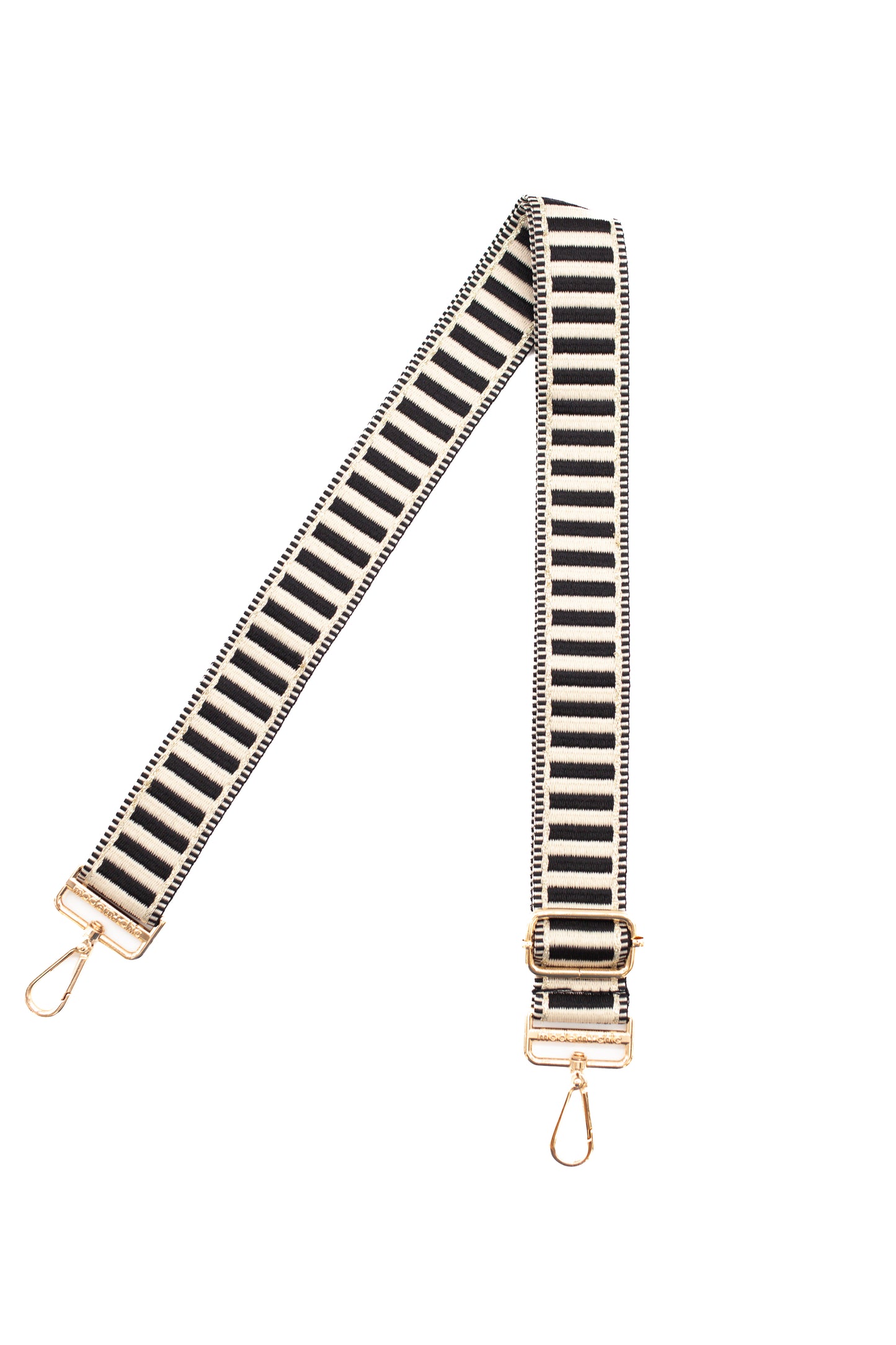 Ebony and Ivory Woven Adjustable Bag Strap