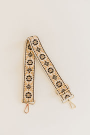 Greta Embroidered Adjustable Bag Strap
