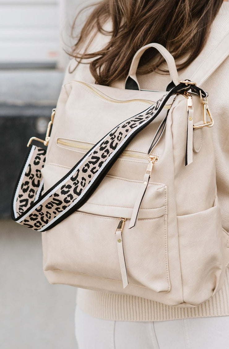 Hadley Leopard Print Adjustable Bag Strap