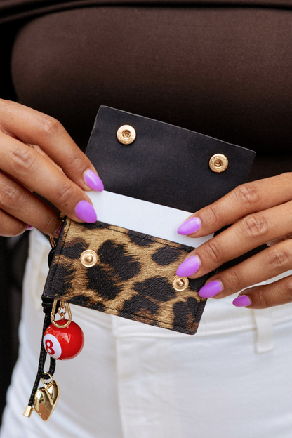 Lucky Leopard Charm + Cardholder
