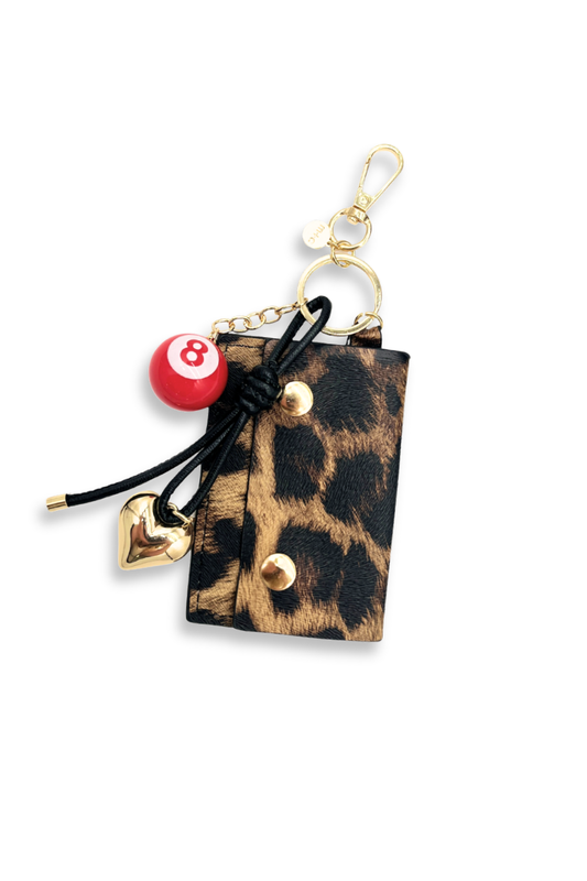 Lucky Leopard Charm + Cardholder