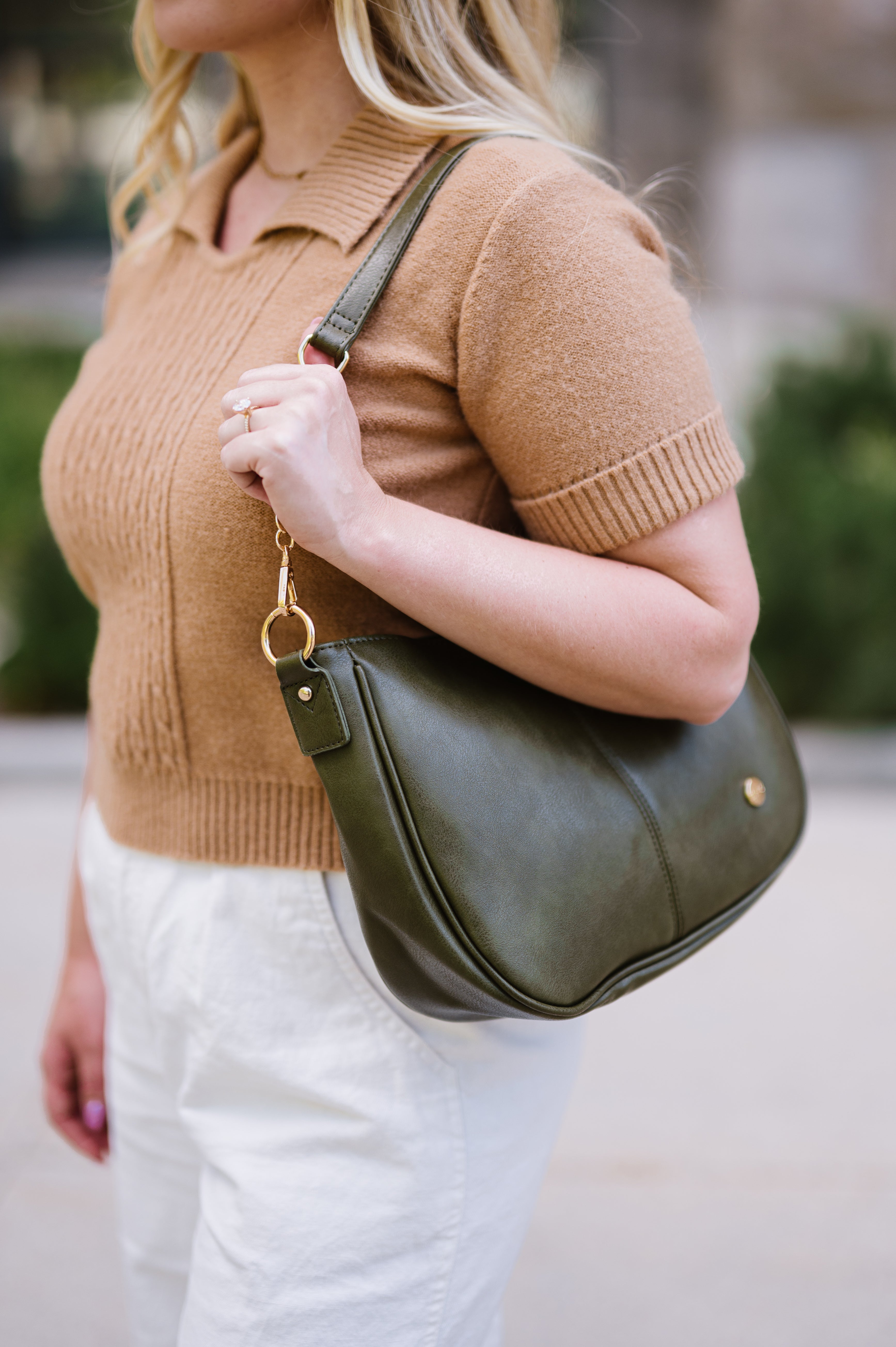 Marissa Vegan Leather Saddle Crossbody Bag | Modern+Chic – modern+chic