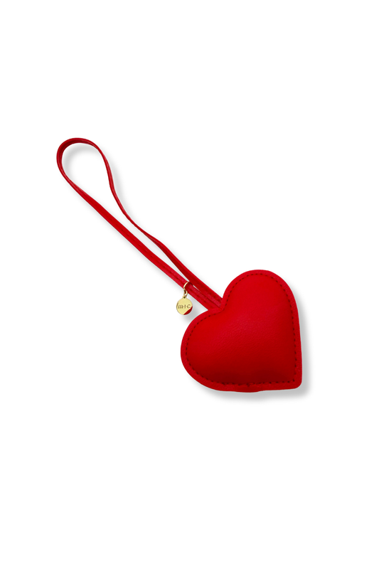 Red Heart Puffy Charm