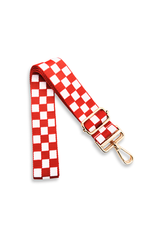Lizzie Checkered Adjustable Bag Strap