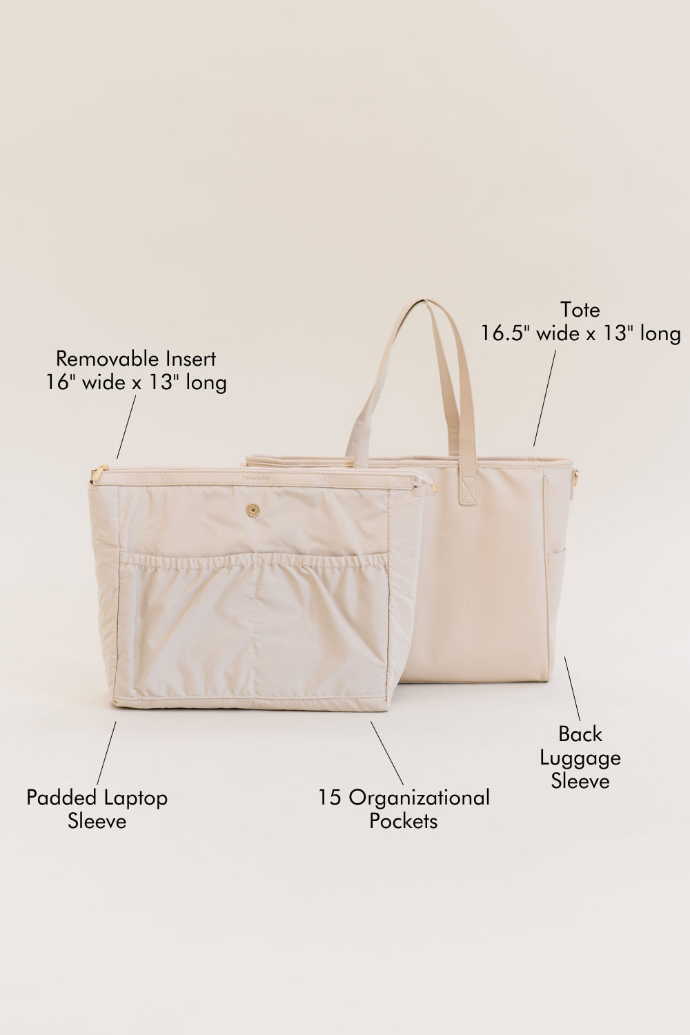 The Signature Tote Bone Modern and Chic Boutique