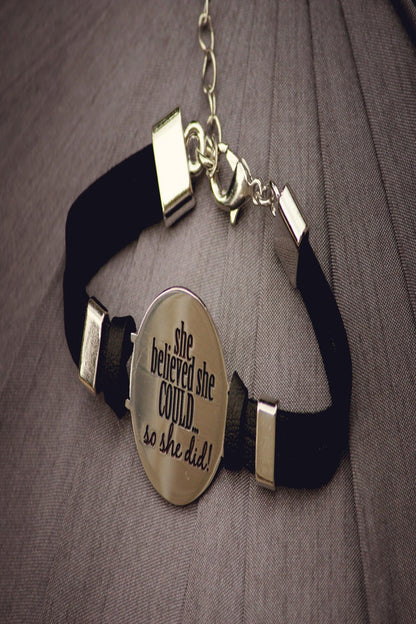 Be Inspired- Inspirational Stamped Steel Bracelets - Final Sale