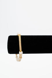 kori rhinestone bar + beaded bracelet