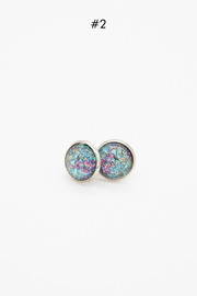 beautiful glass stud earrings