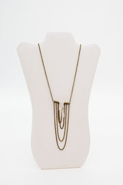 guinevere crystal tassel necklace - final sale