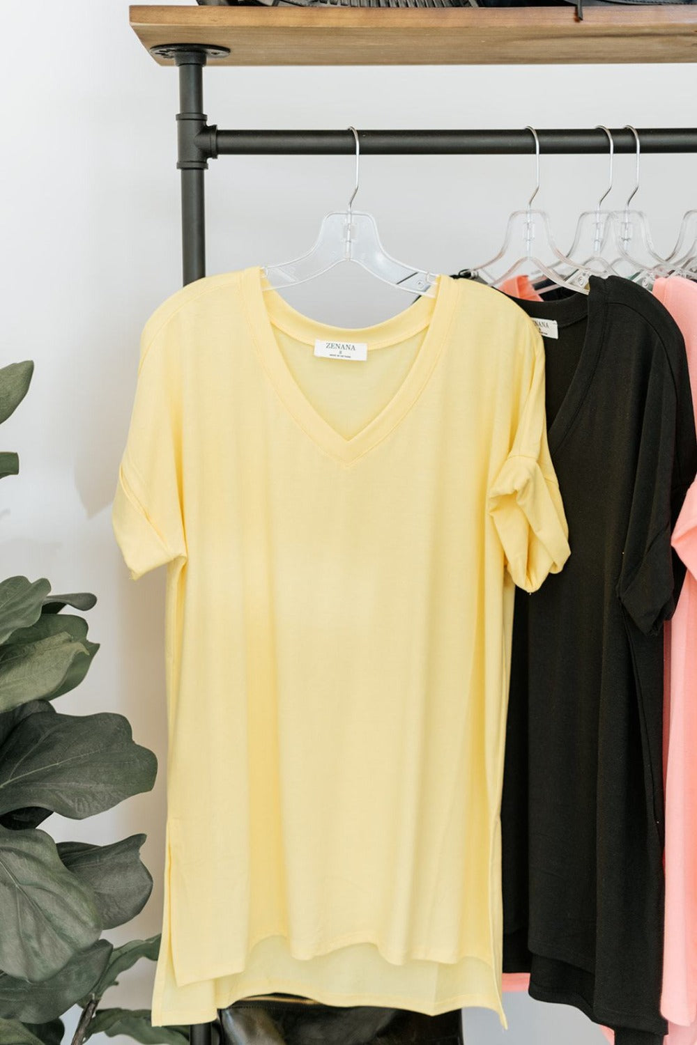 Amy V-Neck Tee - Final Sale