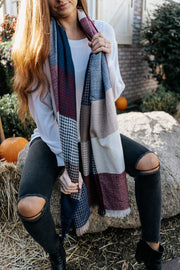 weston checkered scarf - final sale