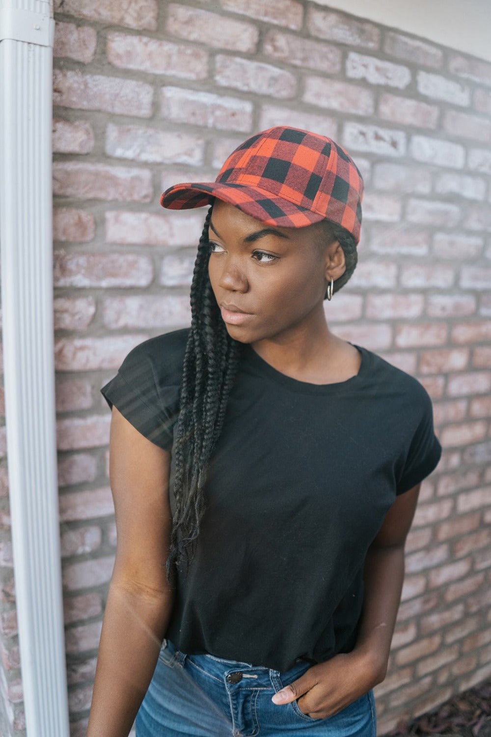 Alder Buffalo Plaid Baseball Cap - Final Sale