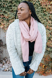 rory soft woven frayed edge scarf - final sale