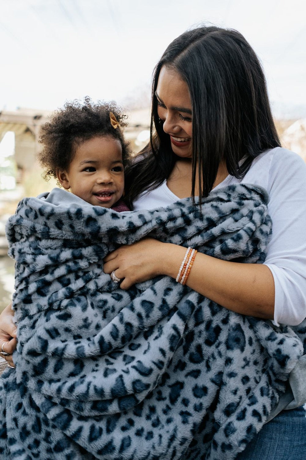 Sadie Leopard Print Blanket - Final Sale