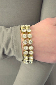 Double Row Sparkle Stretch Bracelet - Final Sale