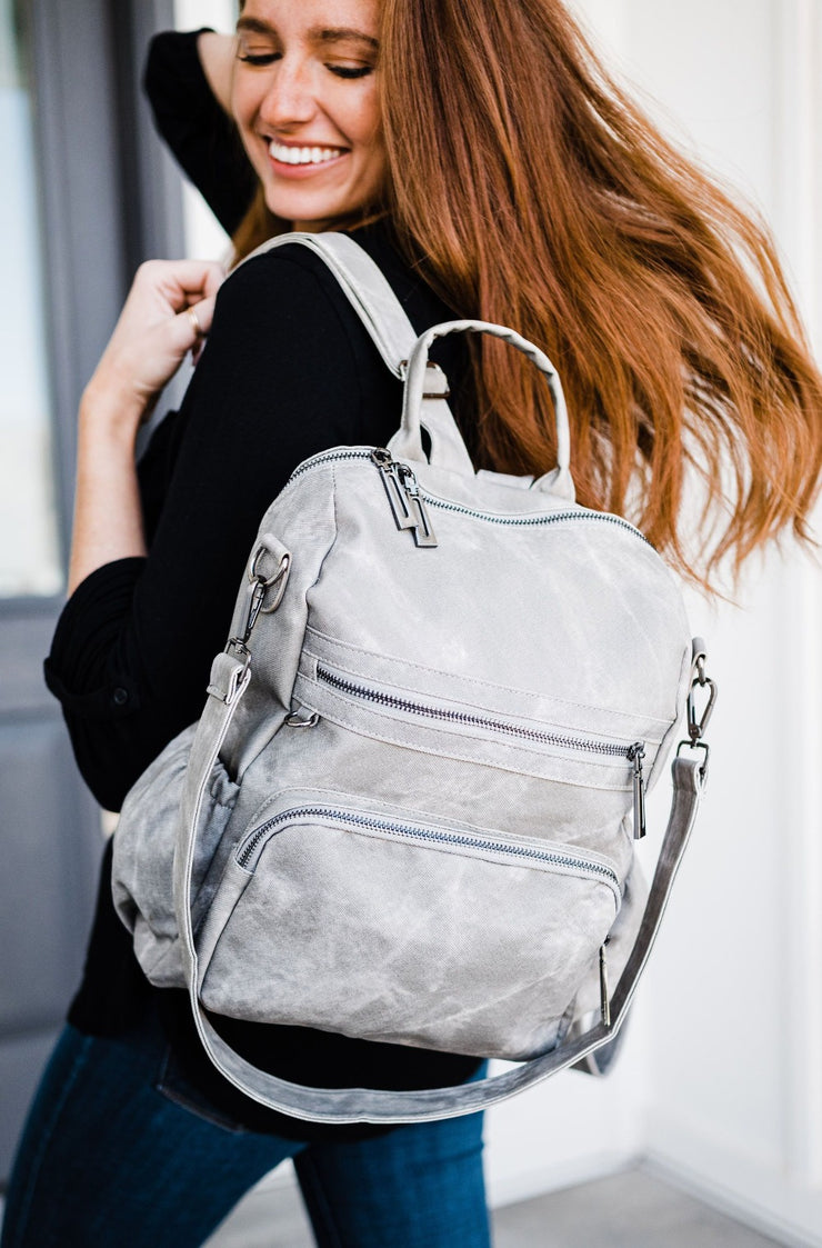NWOT Deux Lux Demi Backpack  Cute canvas backpack, Deux lux, Women shopping