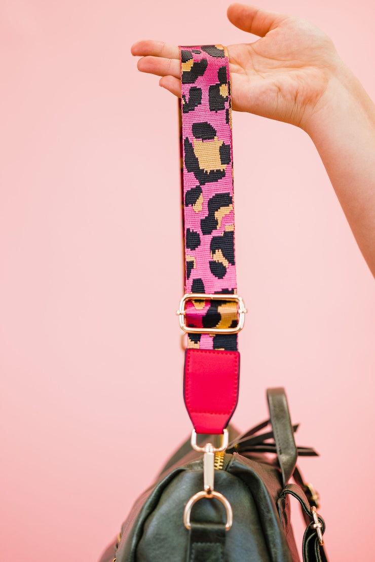 Pink Party Confetti Removable Purse Strap Attachment - Little Color Company