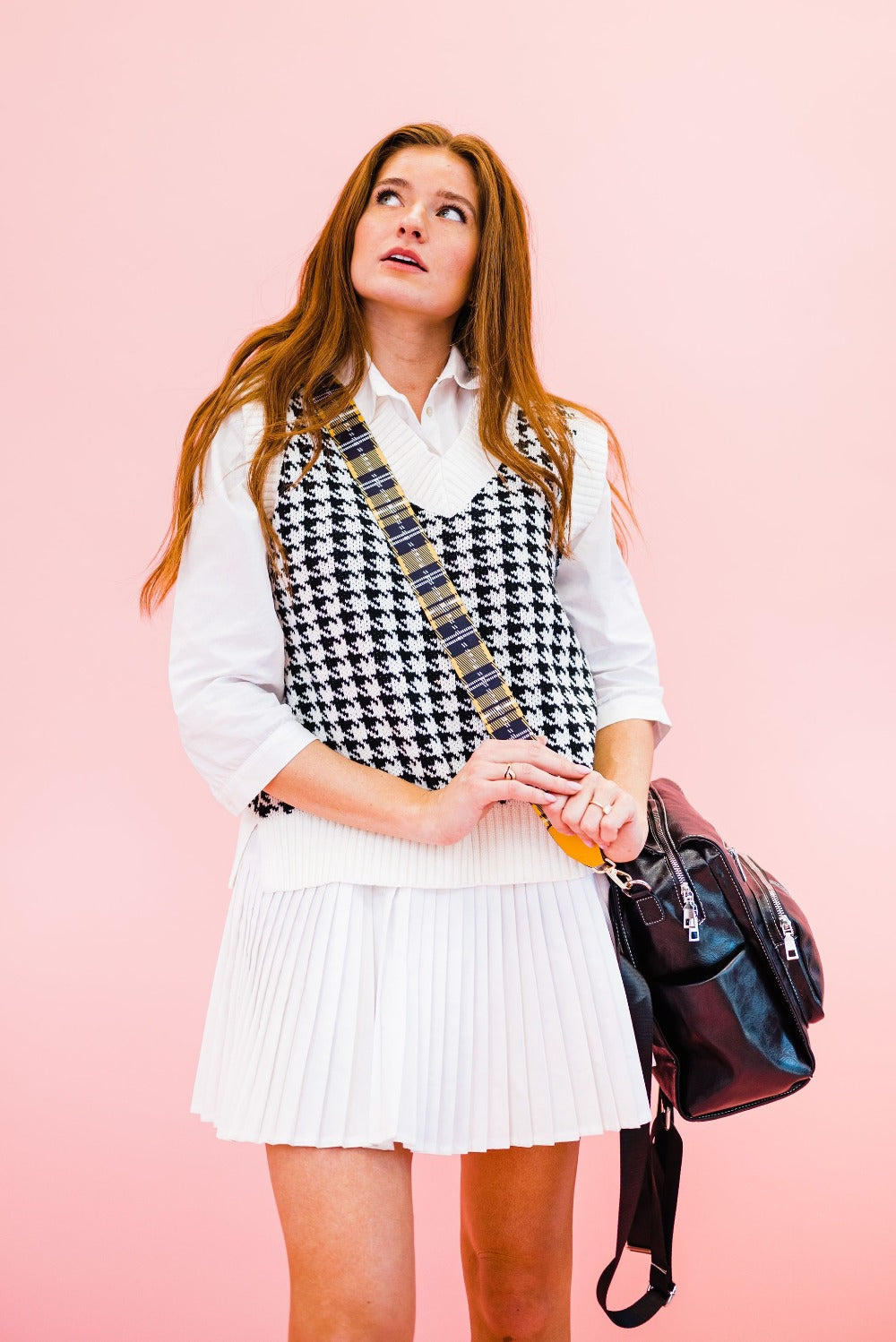 Raquel Plaid Adjustable Bag Strap