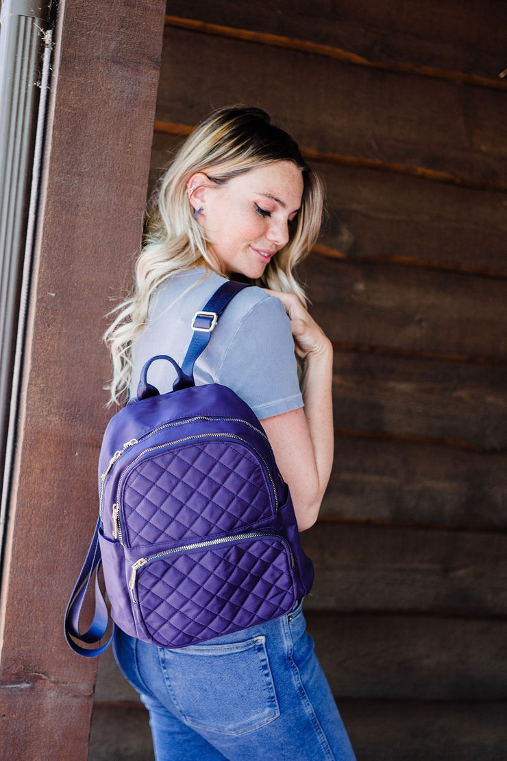 ettie mini quilted backpack - final sale