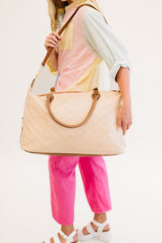 candace quilted weekender - final sale