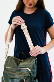 jaelynn adjustable chevron bag strap